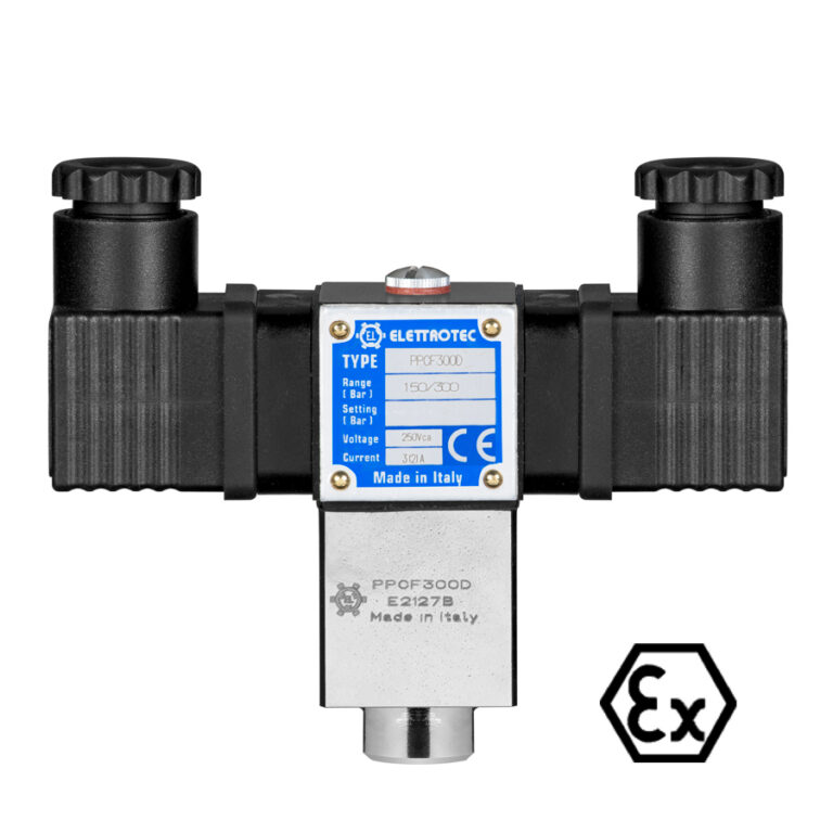 PPC D PPCF D Piston Pressure Switch With SPDT Contacts With ATEX Certification